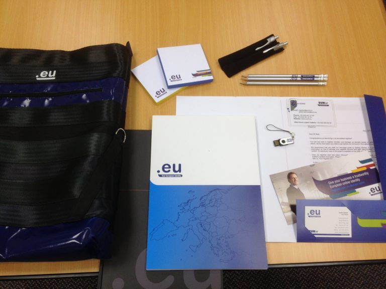 Great ‘Welcome Pack’ from EURid..