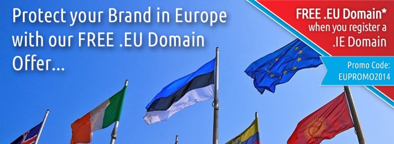 FREE .EU Domain Name when you Register a New .IE Domain…