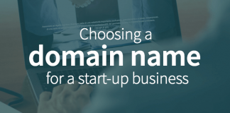 Choosing a domain name for a start-up business